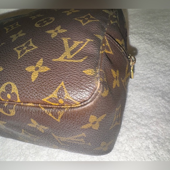 Louis Vuitton Vintage Cosmetic Pouch Bag TrousseToilette 28 Brown Monogram - Picture 9 of 16